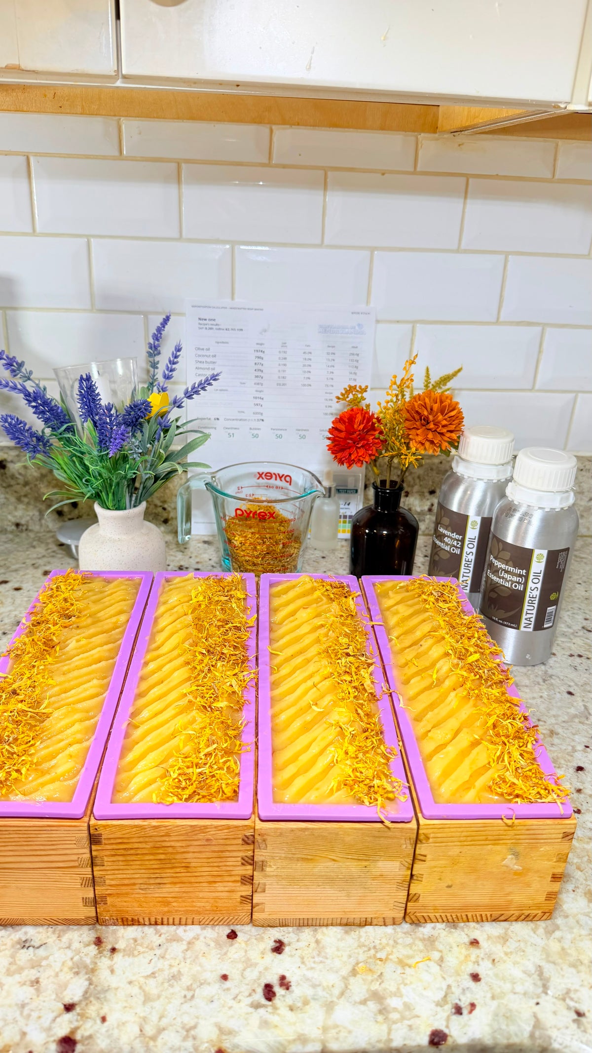 Calendula Lavanda & peppermint.