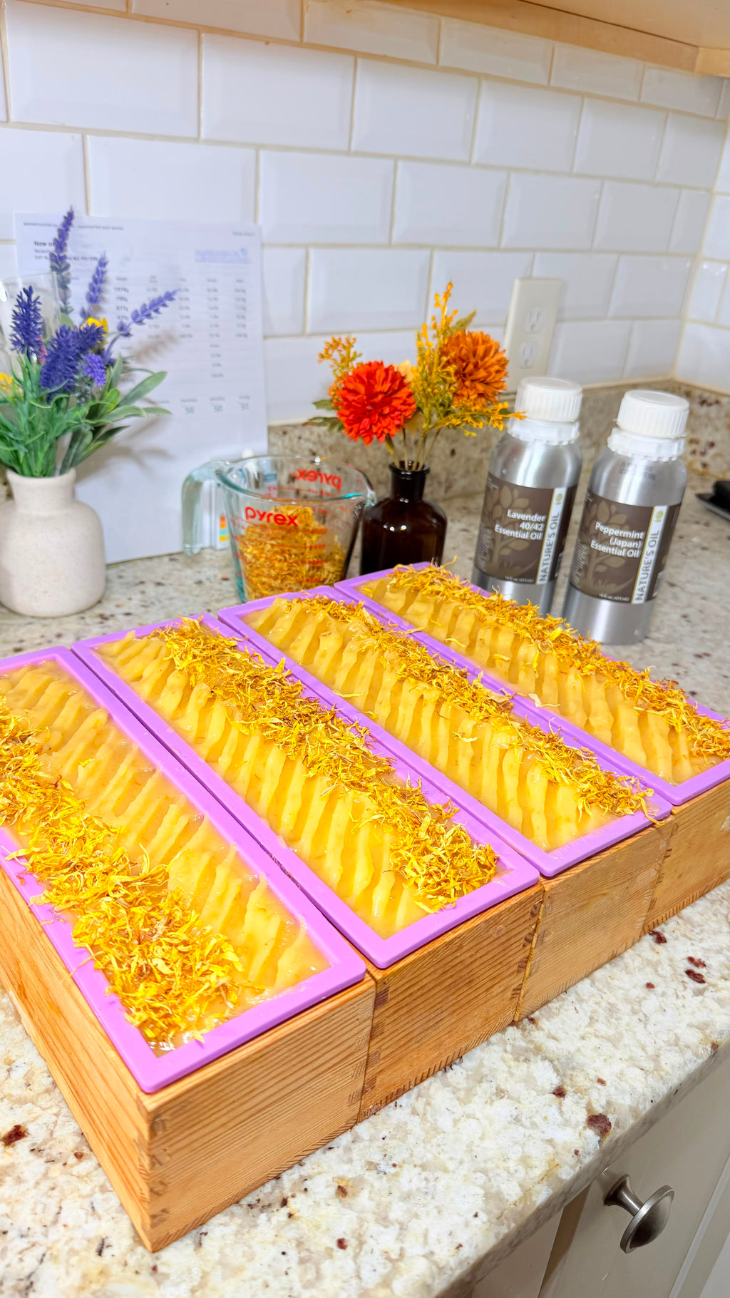 Calendula Lavanda & peppermint.